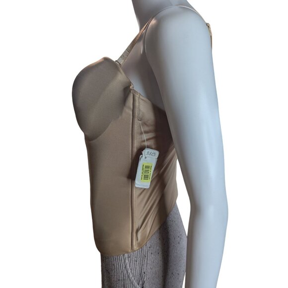 Fine Lines Low Back Strapless Convertible Shaping Bustier, Nude 38B - RL132 - Picture 5 of 12